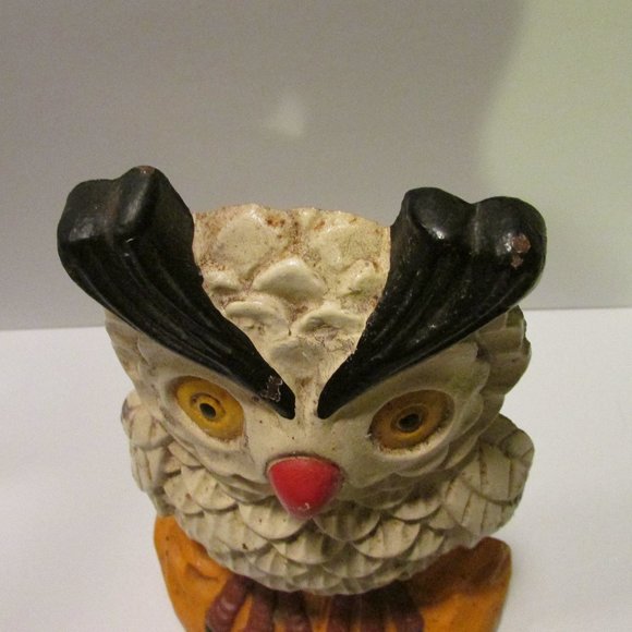 vtg cast iron owl door stopper Halloween nature adirondack cabin cottagecore - Picture 12 of 12